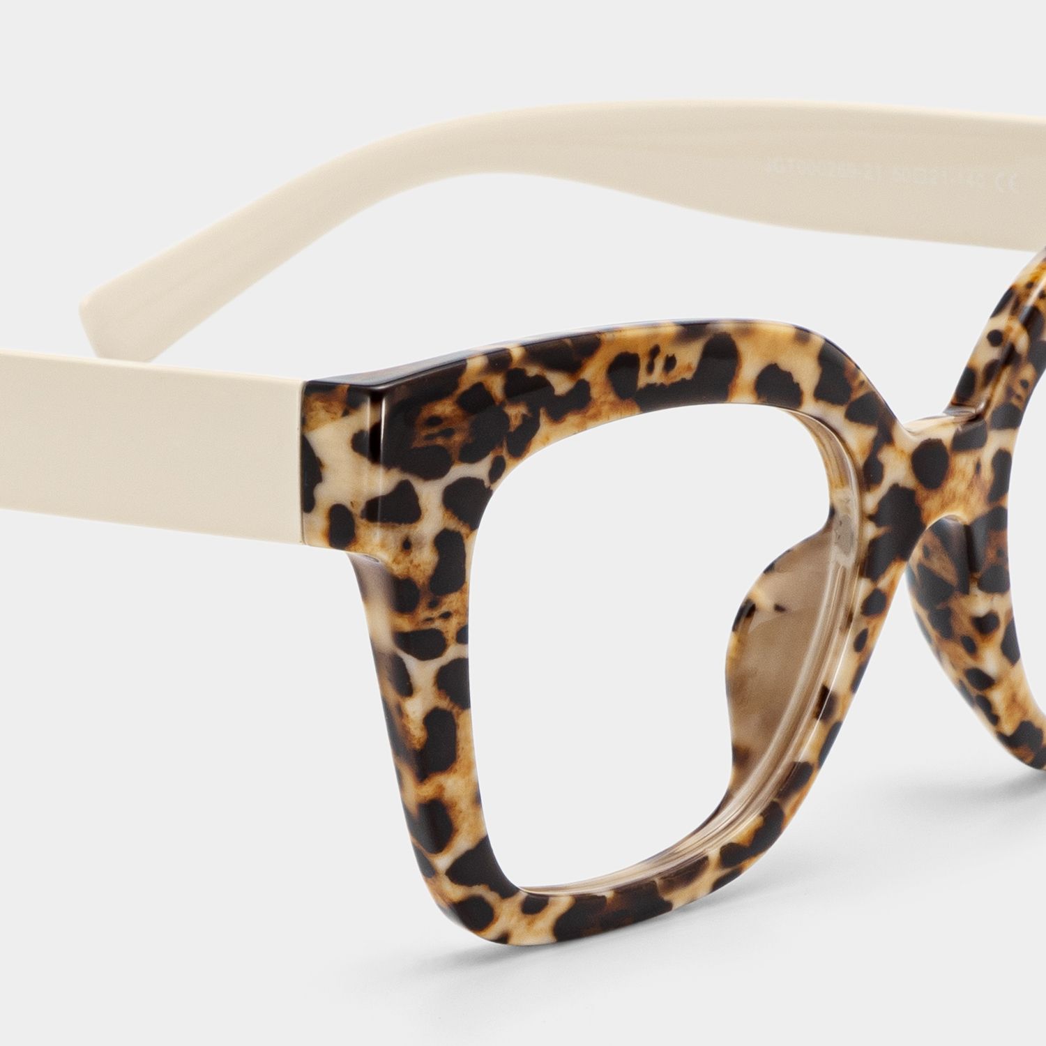 Malcolm Large Havana Glasses Frames With White Arms | ZEELOOL UK4