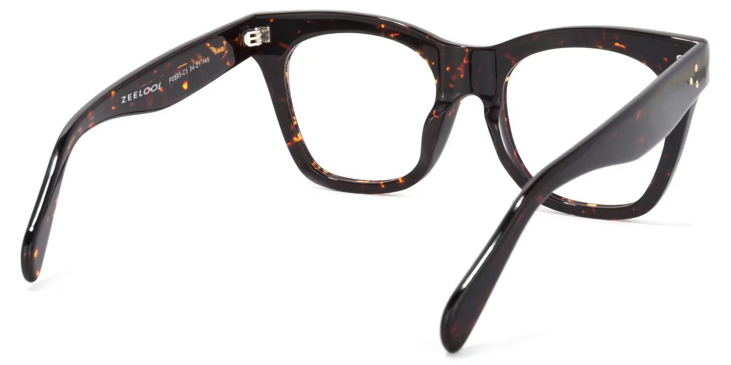 Gordon Rectangle Tortoise Frame Glasses | ZEELOOL UK4