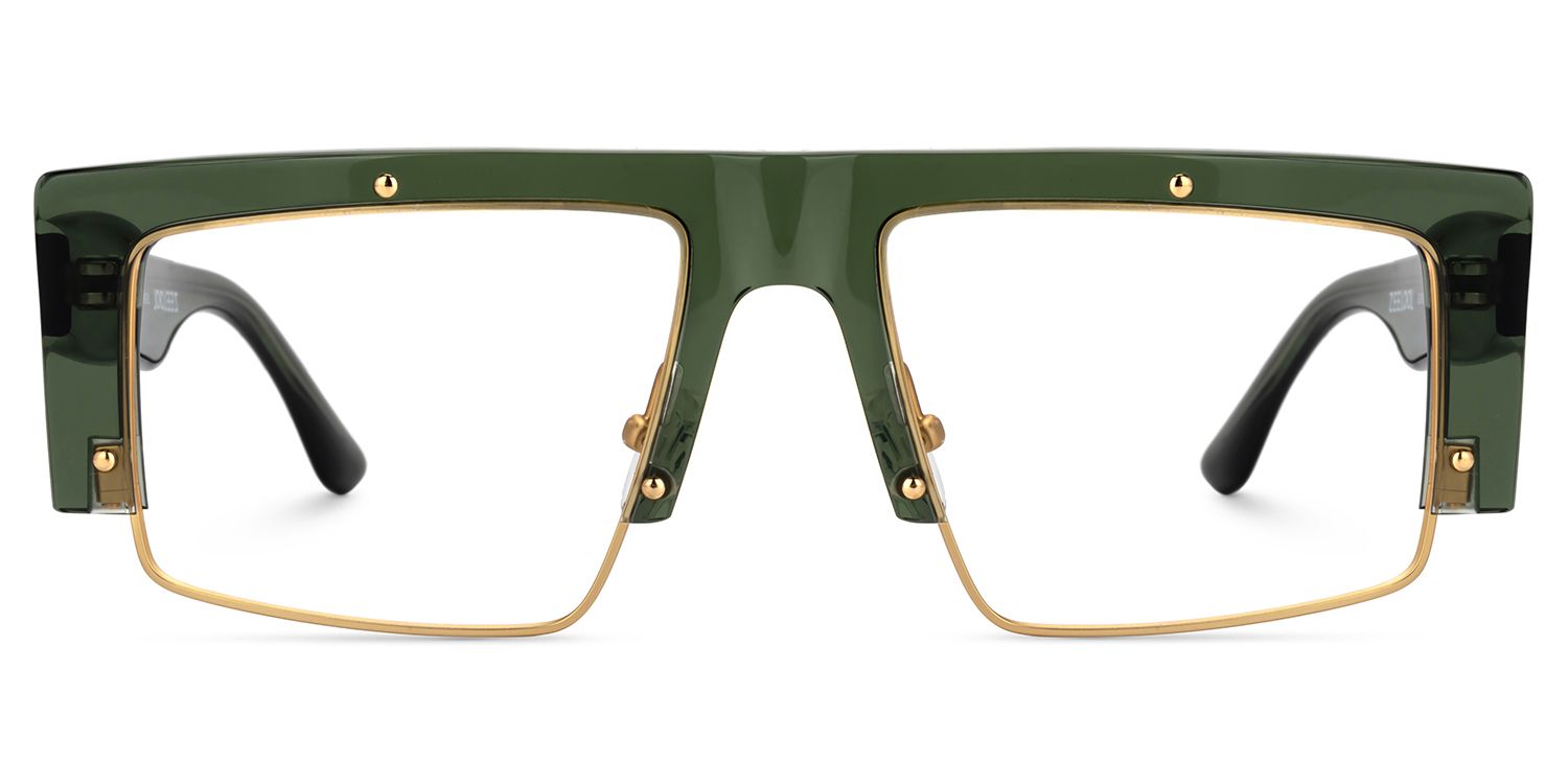 Maldonado Men's Green Glasses With Rectangle Shape | ZEELOOL UK1