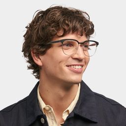 Wren Browline Black-Gold Glasses1