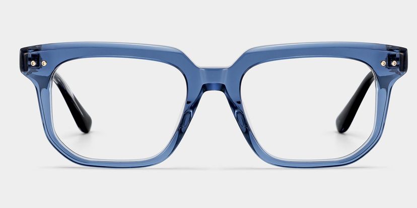 Michael Square Blue Glasses