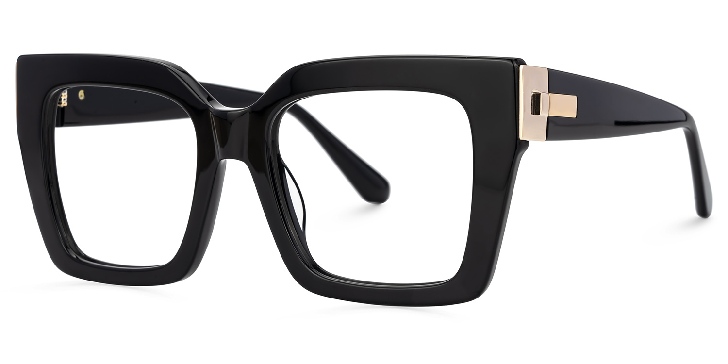 Josiah Black Square Designer Eyeglasses1