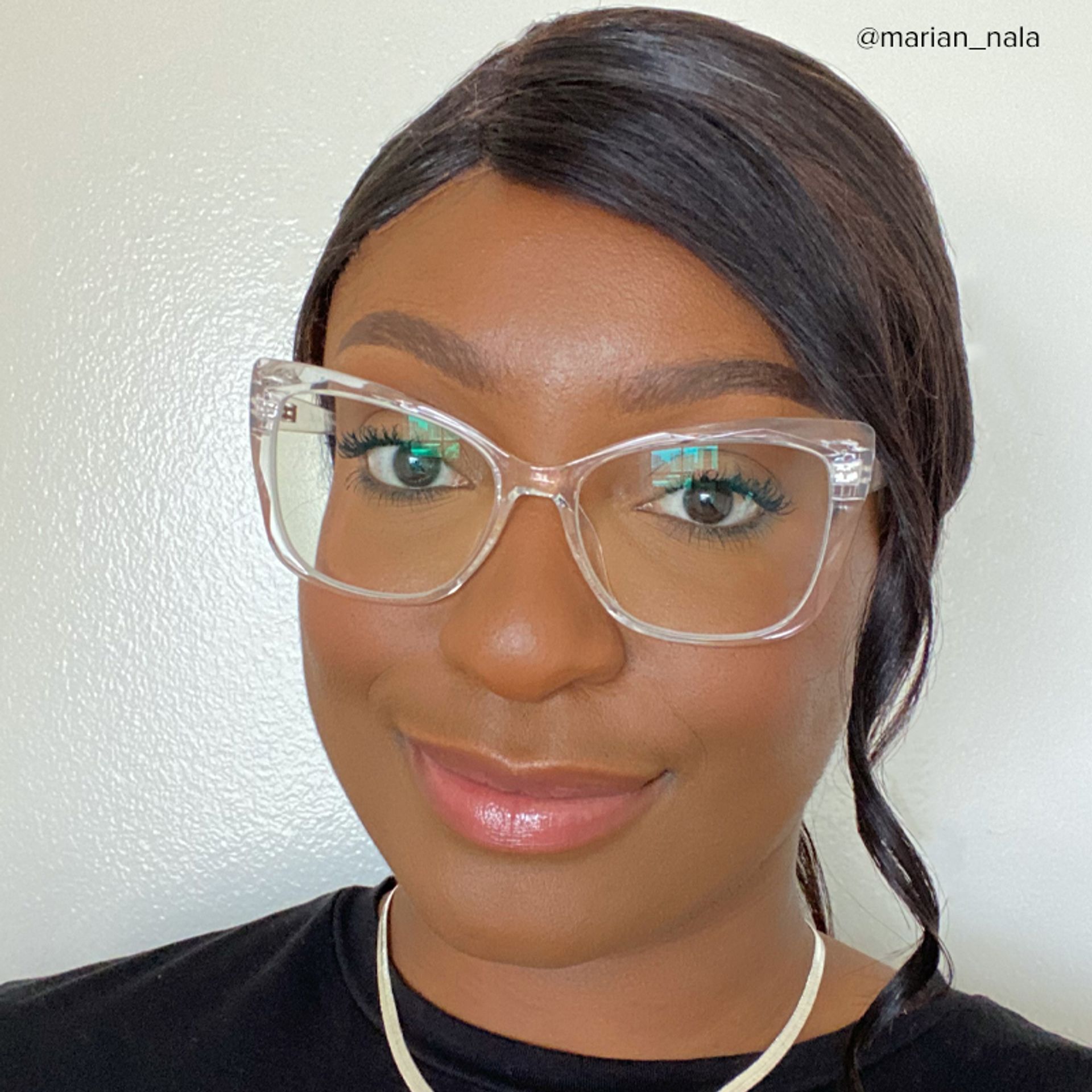 Farris Clear Classy Cat eye Frame Glasses | ZEELOOL UK5