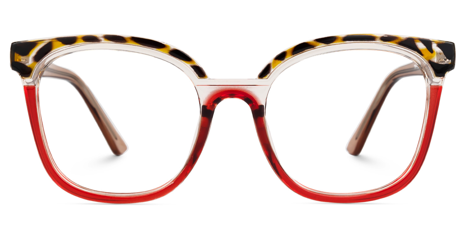 Naomi Square Two-Tone Glasses0
