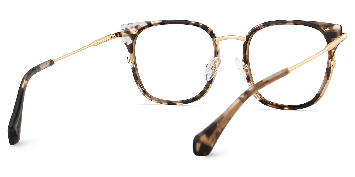 Cameron Eyeglasses in Square Tortoise Frame | ZEELOOL UK5