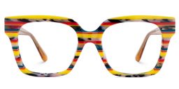 Sammi Square Yellow Red Glasses1