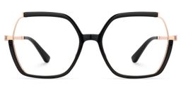 Alexia Black Square Glasses0