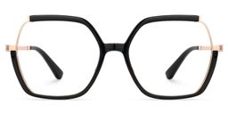 Alexia Square Black Glasses0