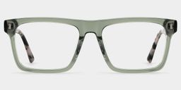 Henry Gray Green Rectangle Glasses0