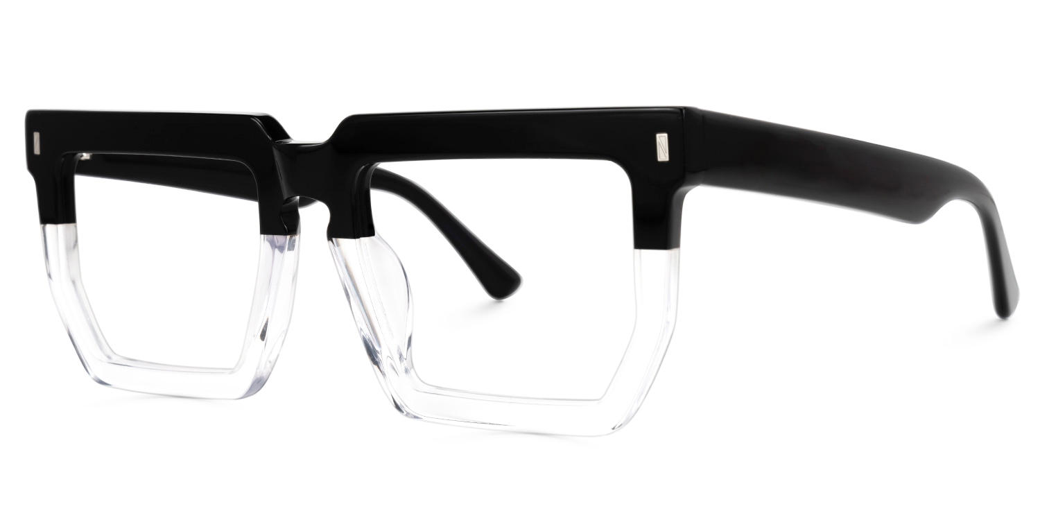 Daniela Rectangle Two-Tone Glasses2