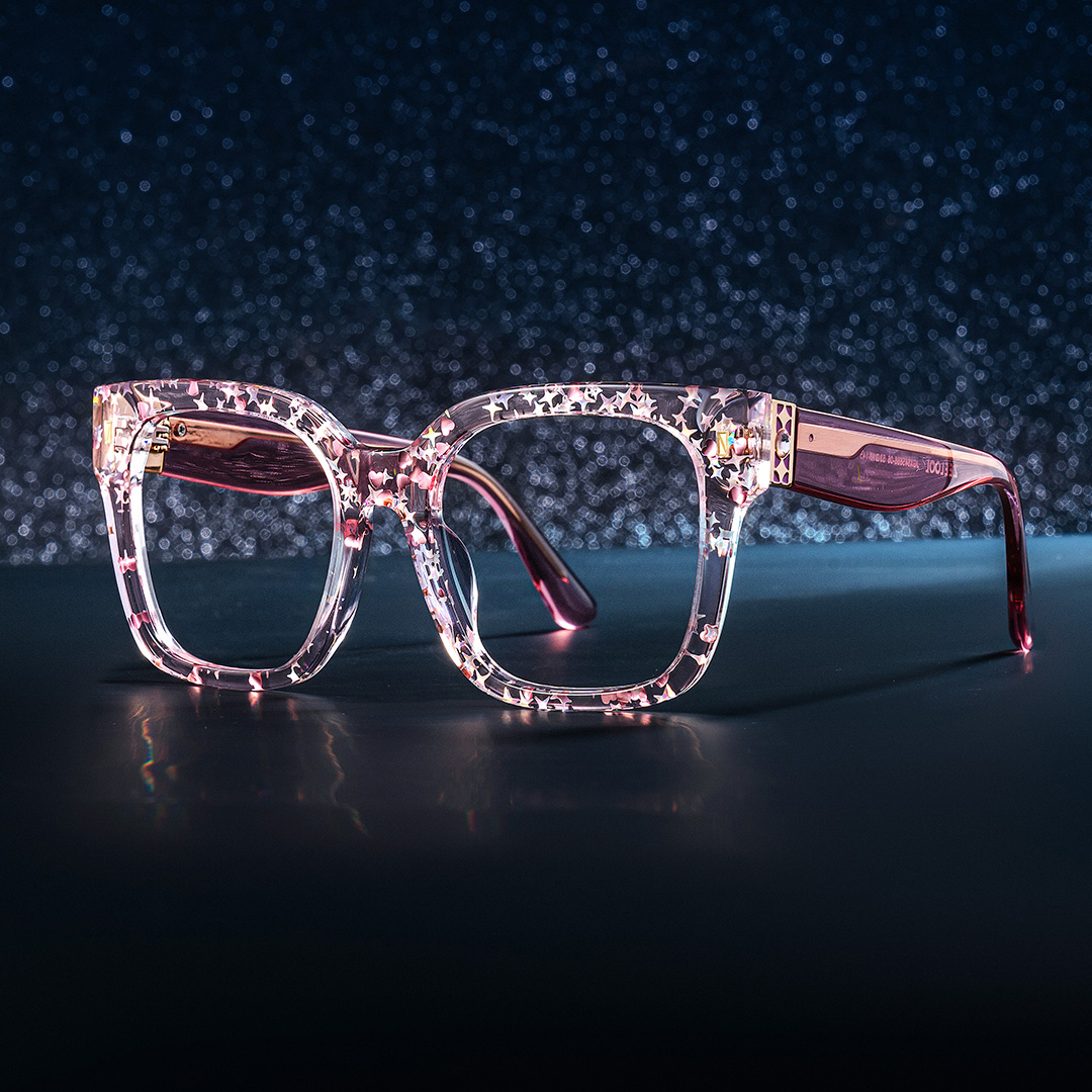 ZEELOOL Scicluna Square Pink Glasses