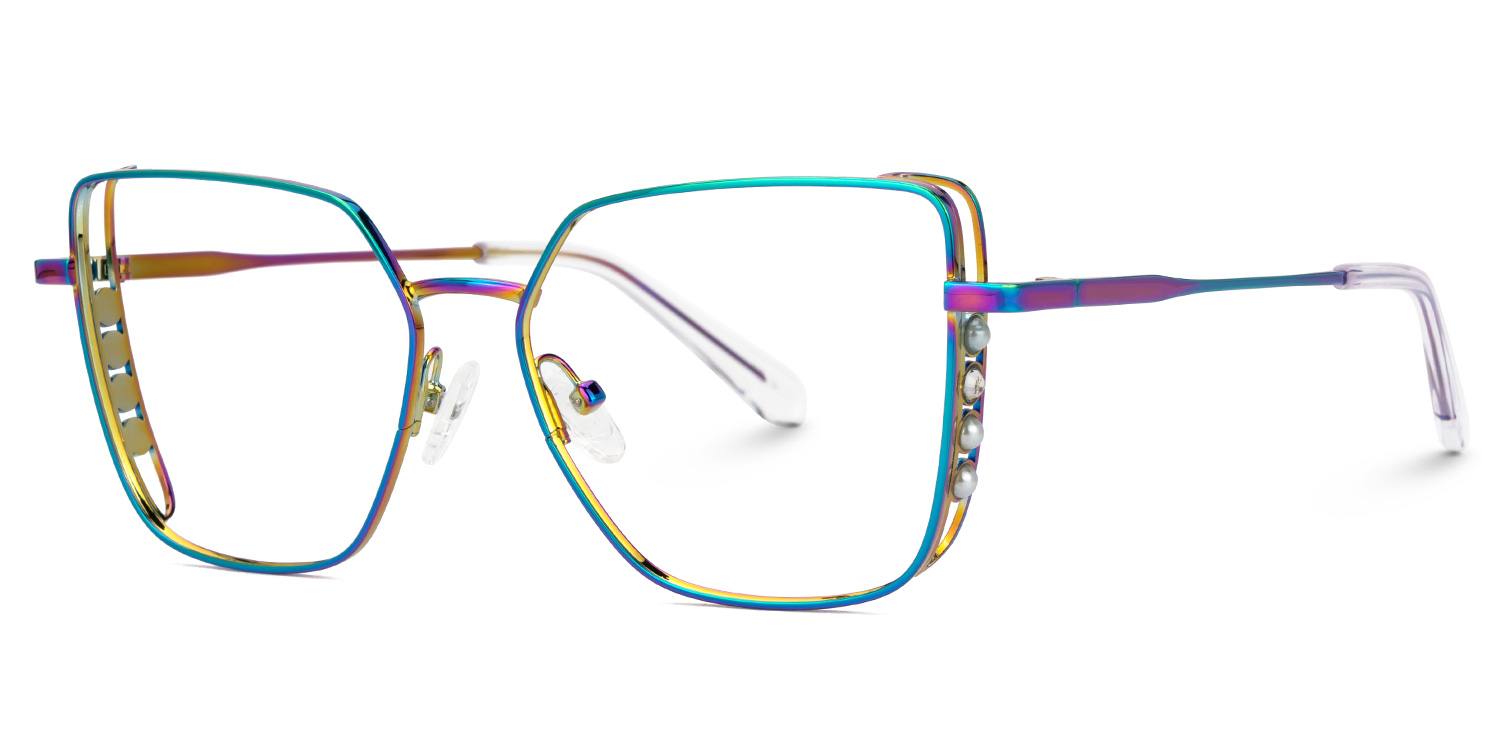 Jamison Square Iridescent Glasses1