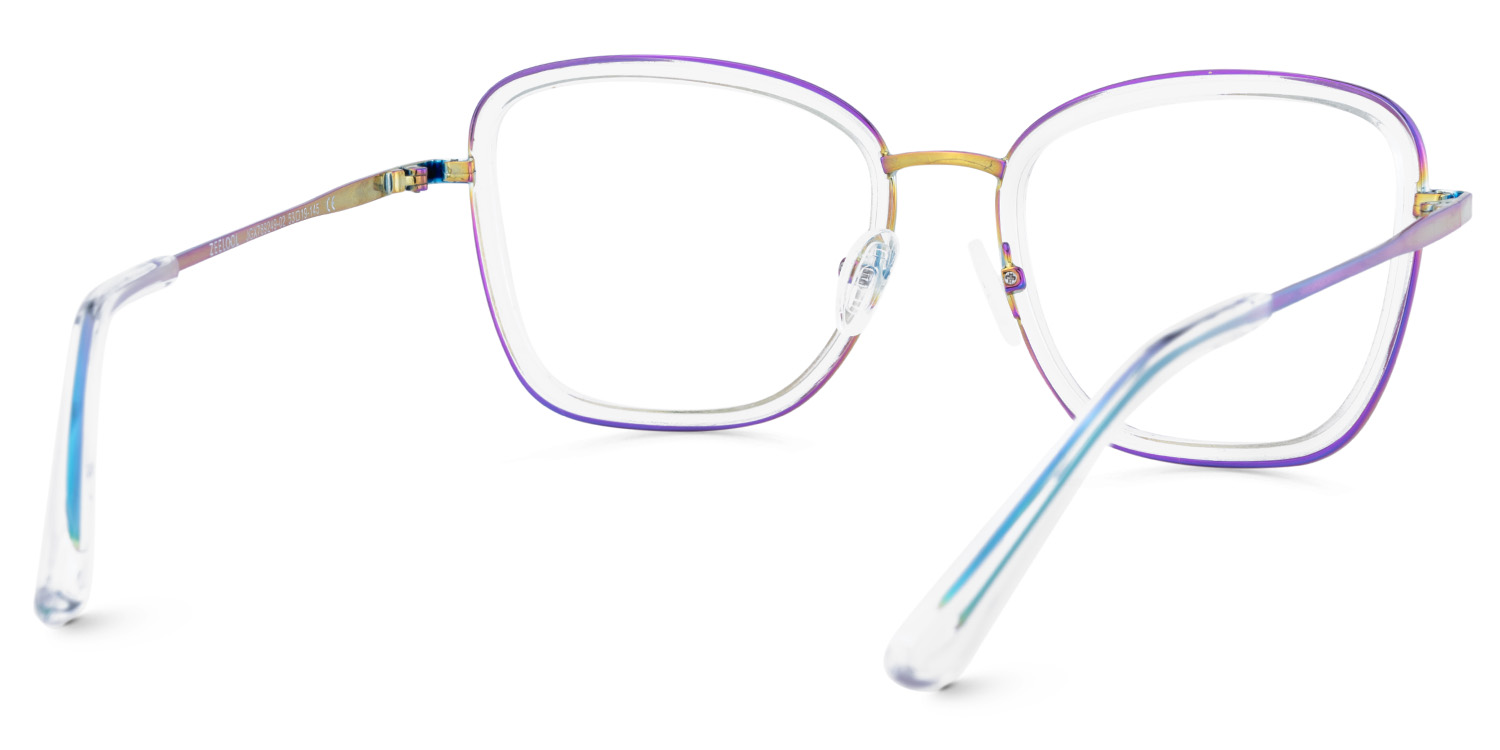 Kussy Square Iridescent Glasses5