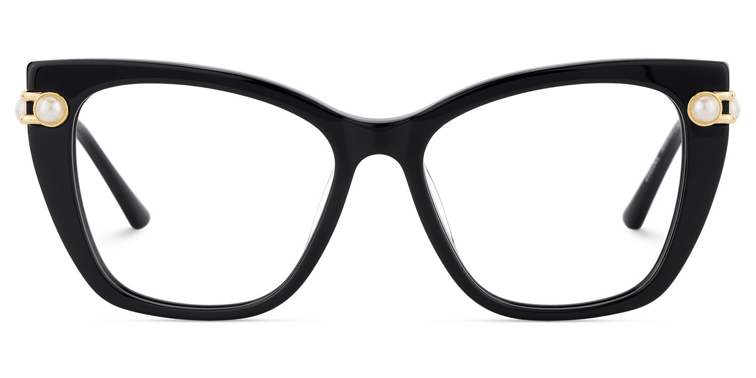 Victor Eyeglasses in Cat eye Black Frame | ZEELOOL UK2