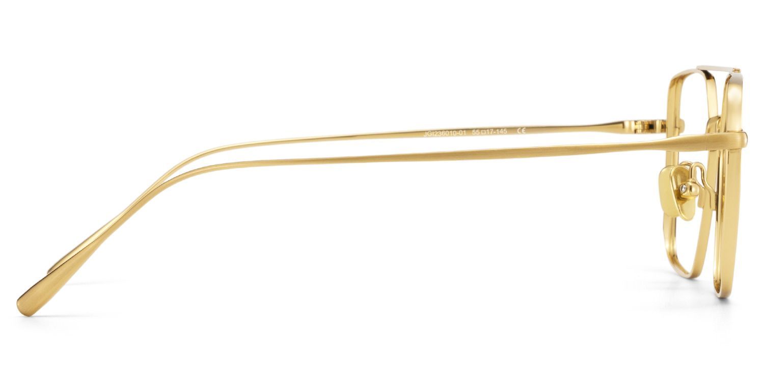 Jensen Eyeglasses in Aviator Gold Frame | Zeelool5