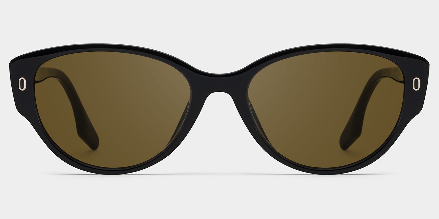 Livia black Frame Polarized Sunglasses with cat-eye Style Online | ZEELOOL UK0