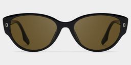 Livia Cat eye Black Polarized Sunglasses0