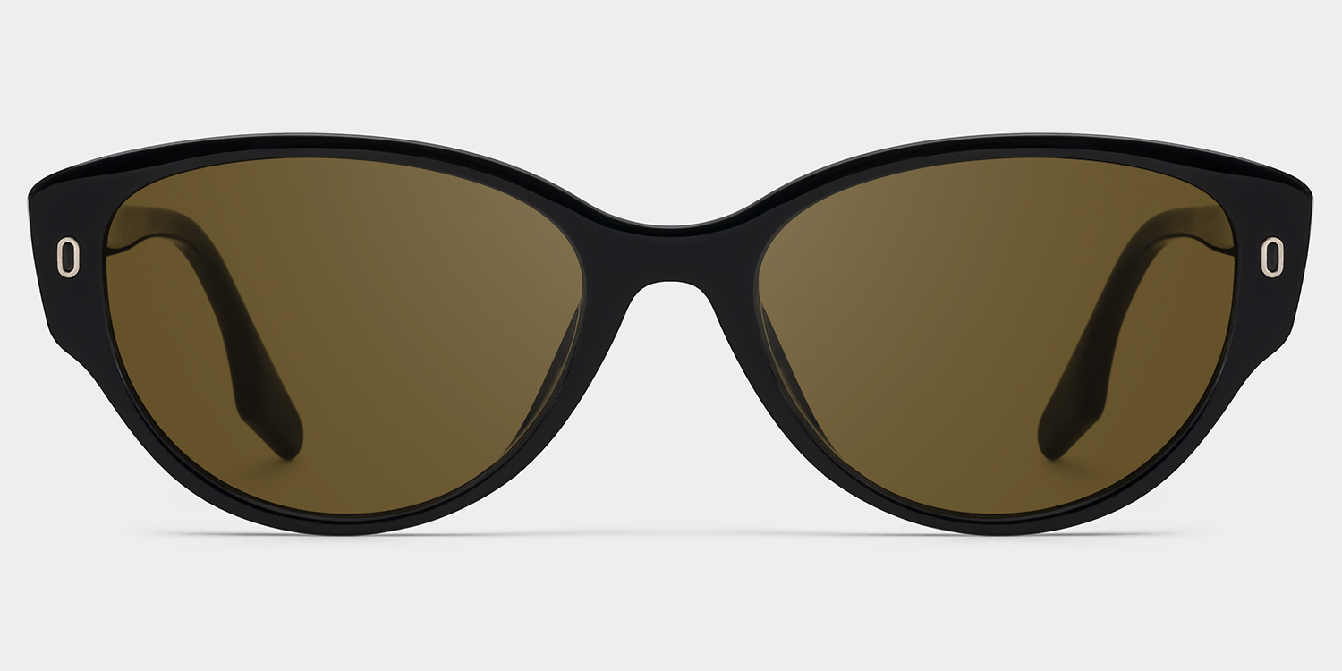 Livia black Frame Polarized Sunglasses with cat-eye Style Online | ZEELOOL UK0