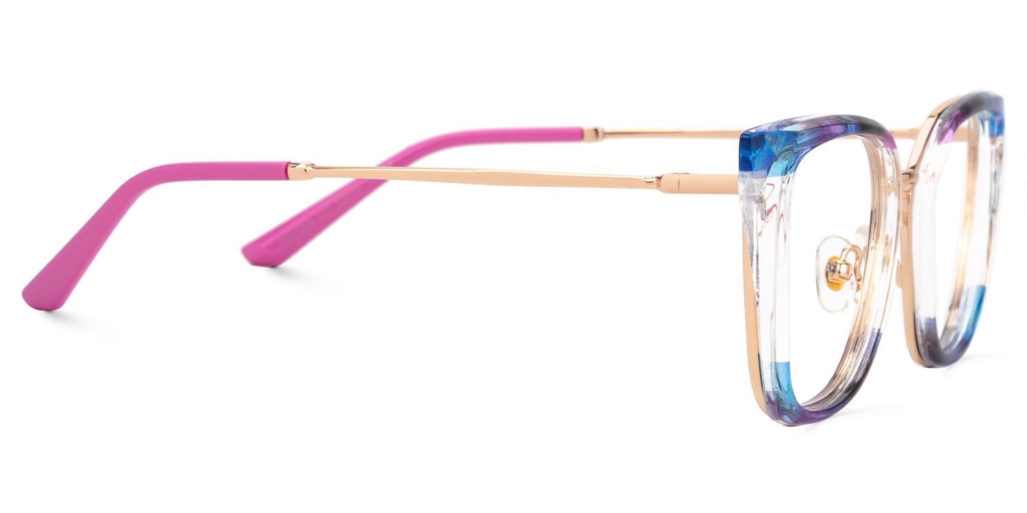 Martins TR90 Rectangle Multicolor Frame Glasses | ZEELOOL UK2