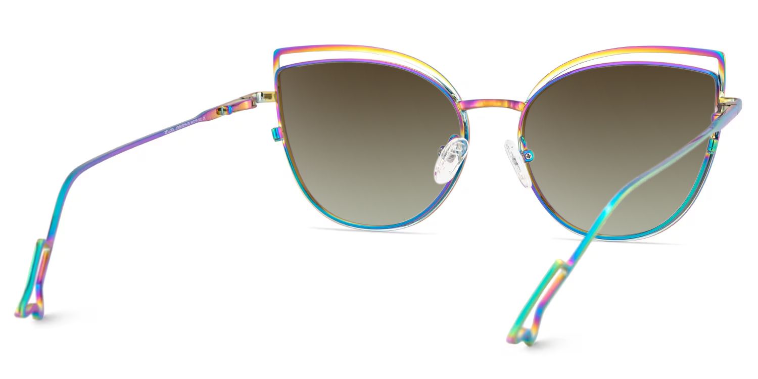 Spivey Cateye Metal Full Frame Eyeglasses | ZEELOOL UK4