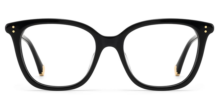 Miles Square Black Glasses