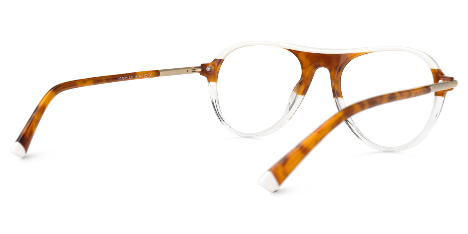 Cisse Brown Thin Frame Eyeglasses | ZEELOOL UK3