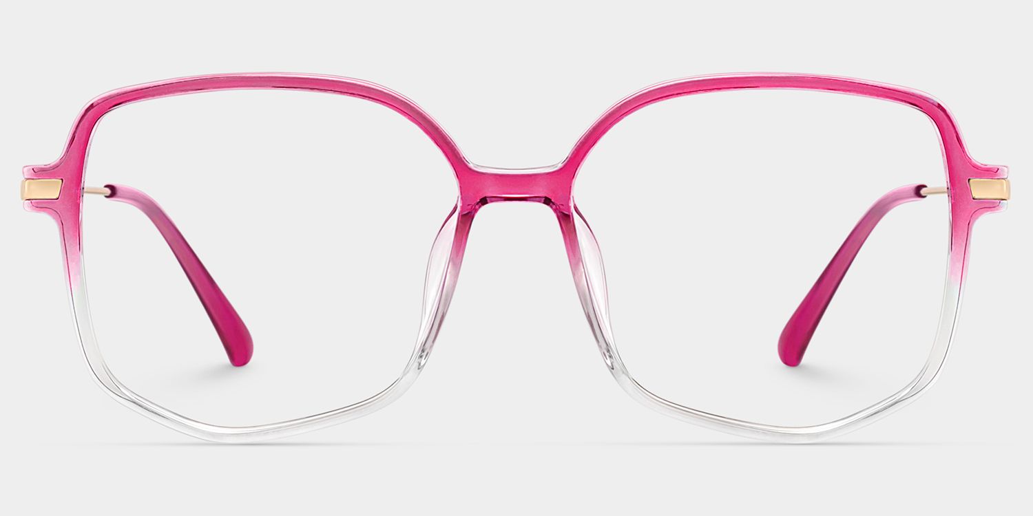 Payton Square Geometric Ombre Frame Glasses | ZEELOOL UK0