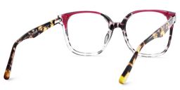 Siner Square Red Tortoise Glasses6