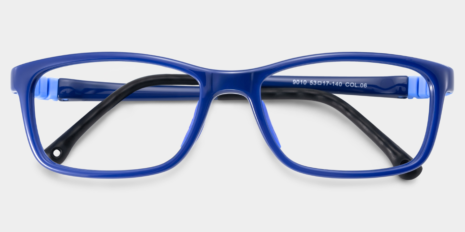 Brook Rectangle Blue Glasses0