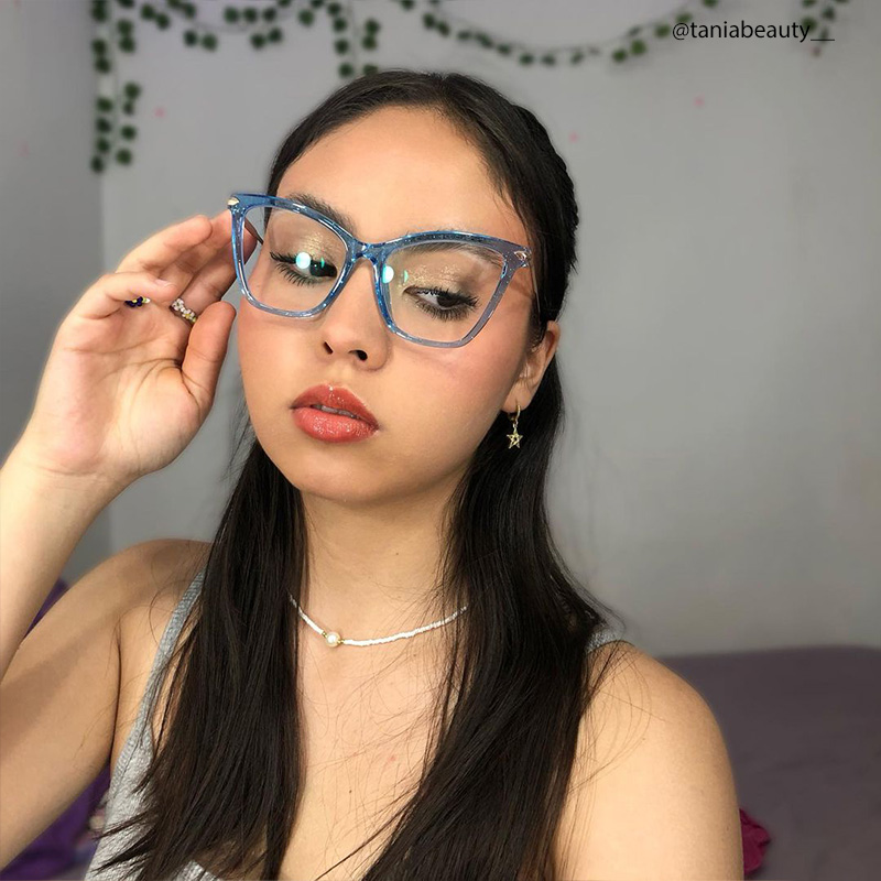 Hilary Butterfly Blue Glasses | ZEELOOL UK10