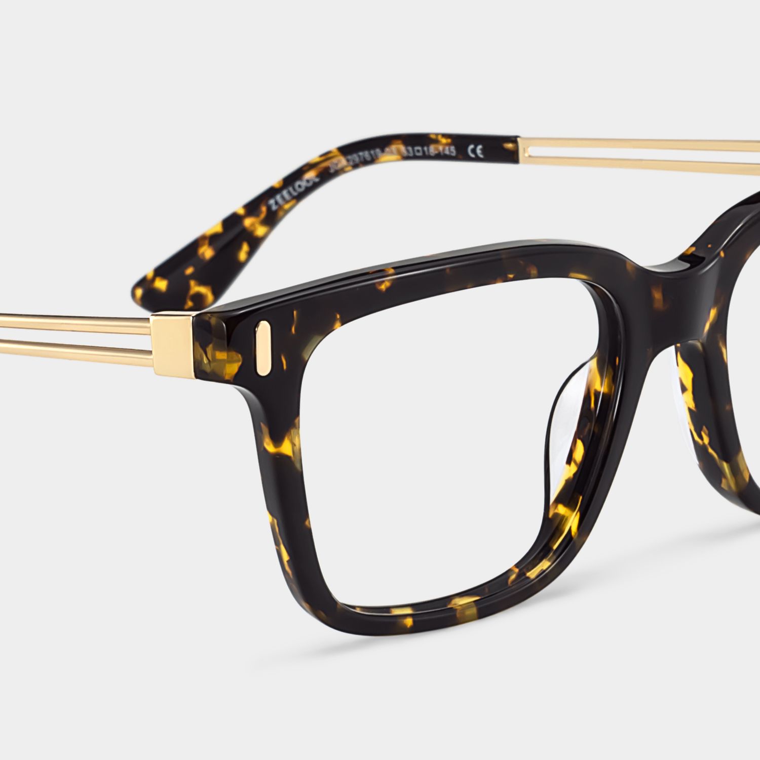 Axel Tortoise Frame Glasses with Rectangle Frame Online | ZEELOOL UK6