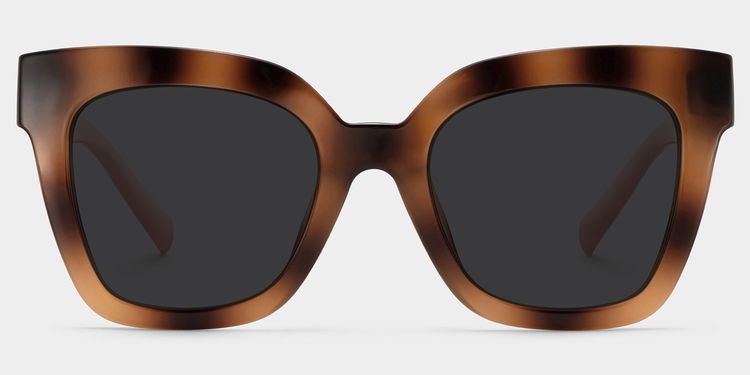Malcolm Burnt-Umber Square Sunglasses