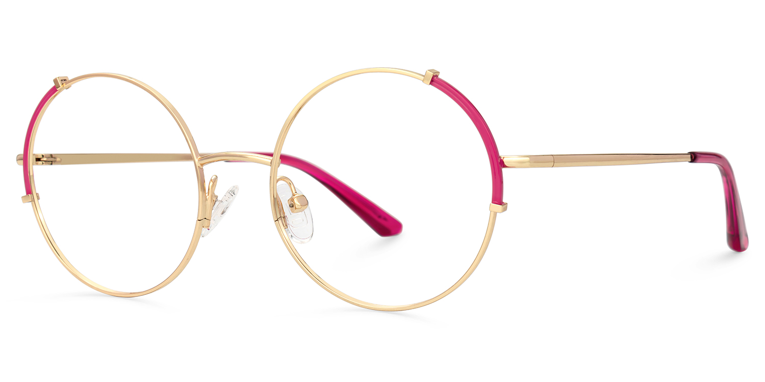 Rindy Round Red Glasses1