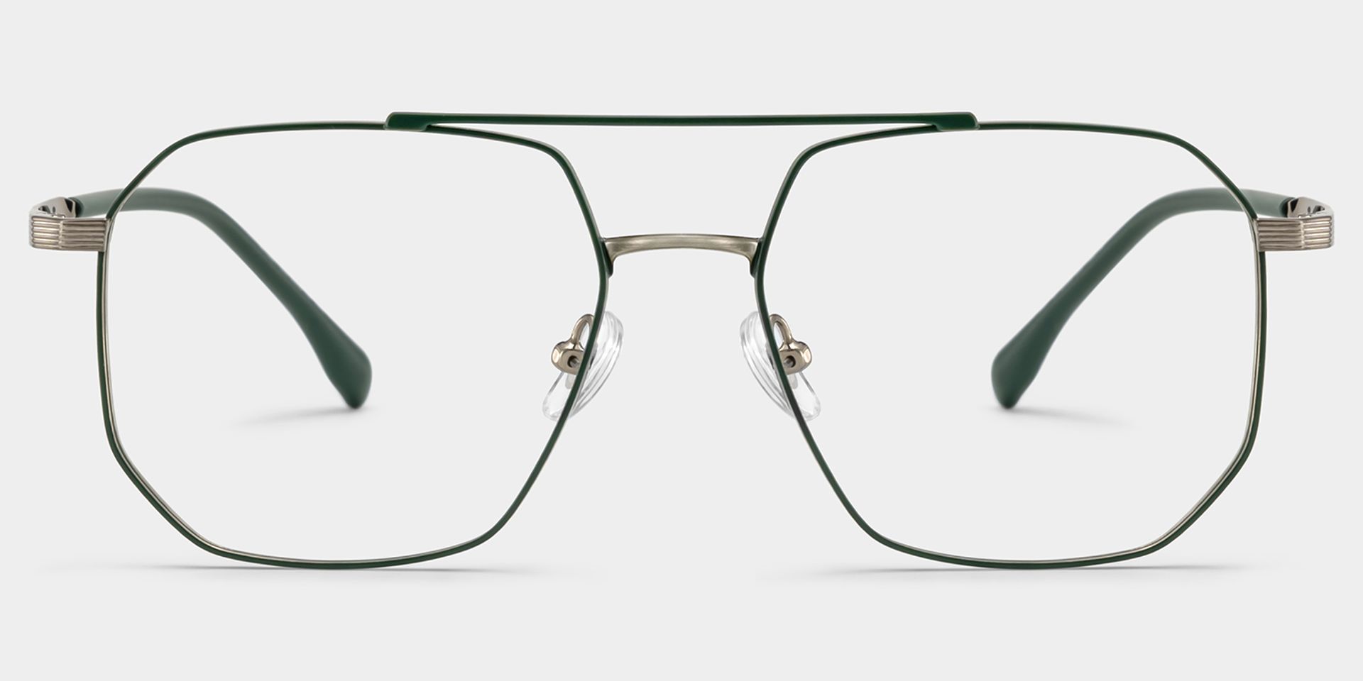 Logan Green Frame Glasses with Aviator Frame Online | ZEELOOL1