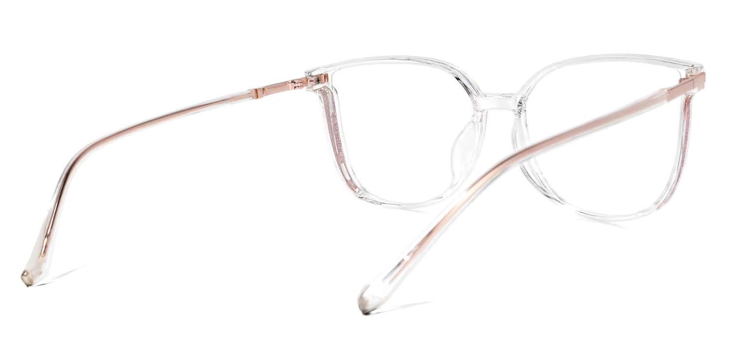 Rodz Square Clear Frame Glasses | ZEELOOL UK4