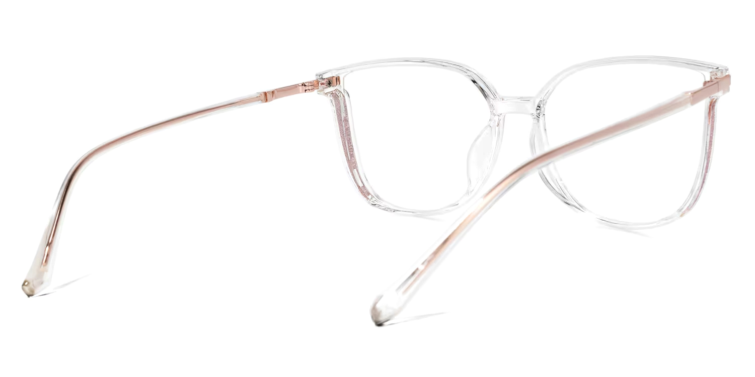 Rodz Square Crystal Frame Glasses | ZEELOOL UK4