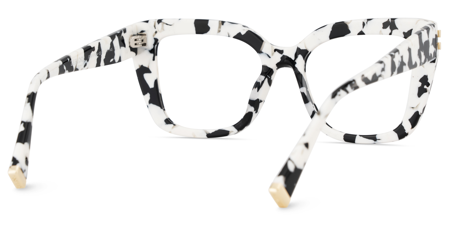 Cow Print Glasses with Square Frames5