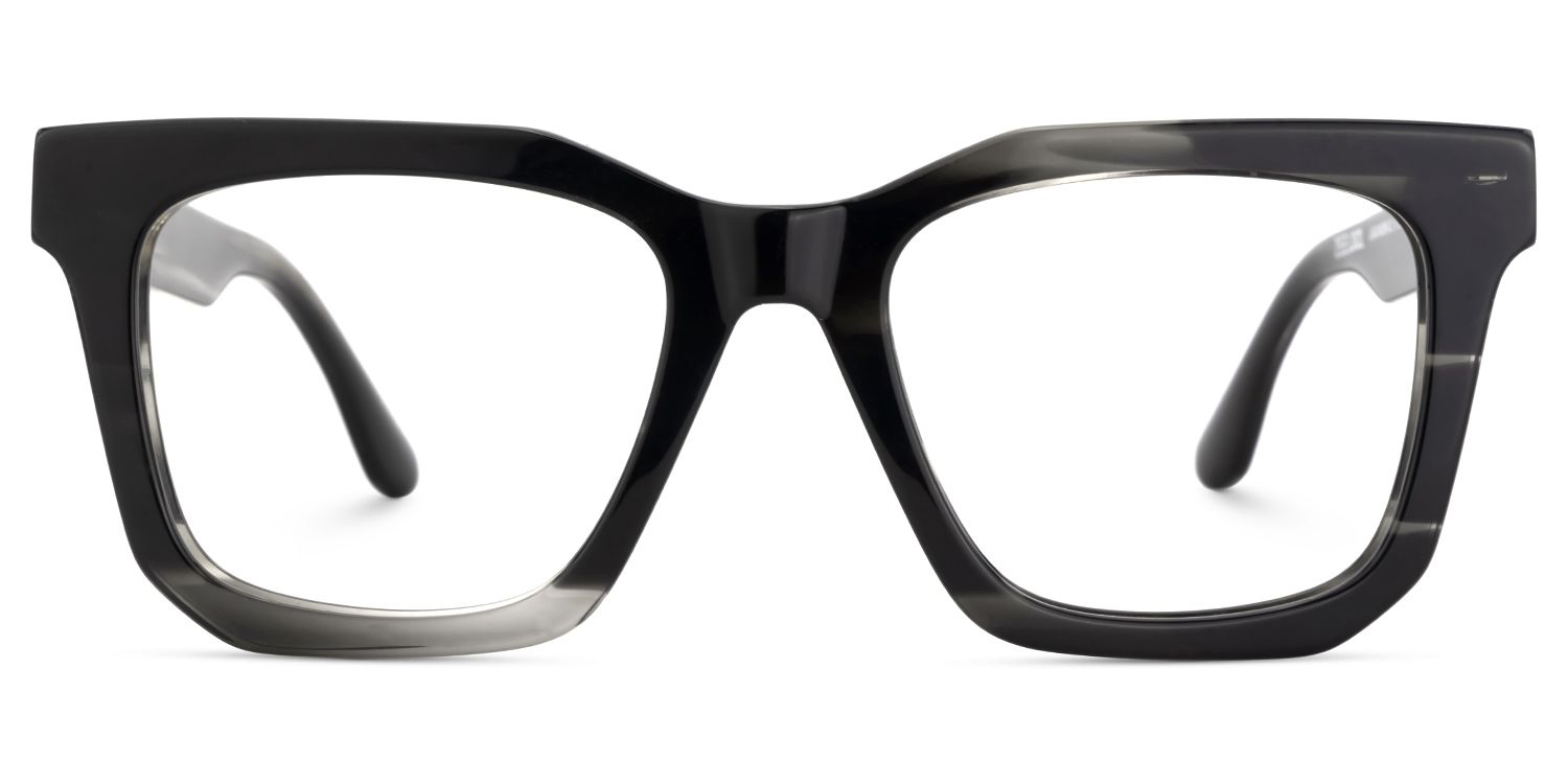Nichole Square Black Frame Eyeglasses for Men | ZEELOOL UK1