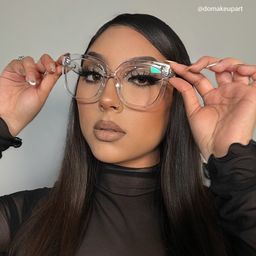 Ebony Square Clear Glasses9