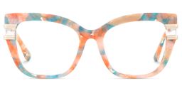 Kieran Floral Rectangle Glasses1