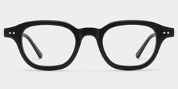 Amber Square Black Glasses1