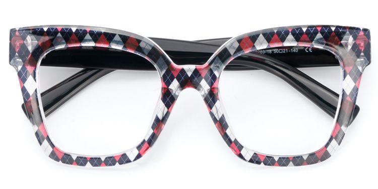 Malcolm Square Rhombus Pattern Glasses