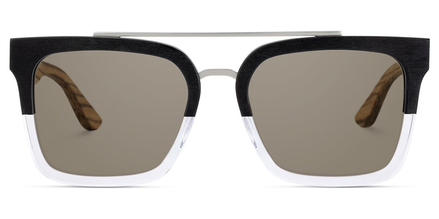 Men's Aviator Eyeglasses Frames With Black Clear Color0
