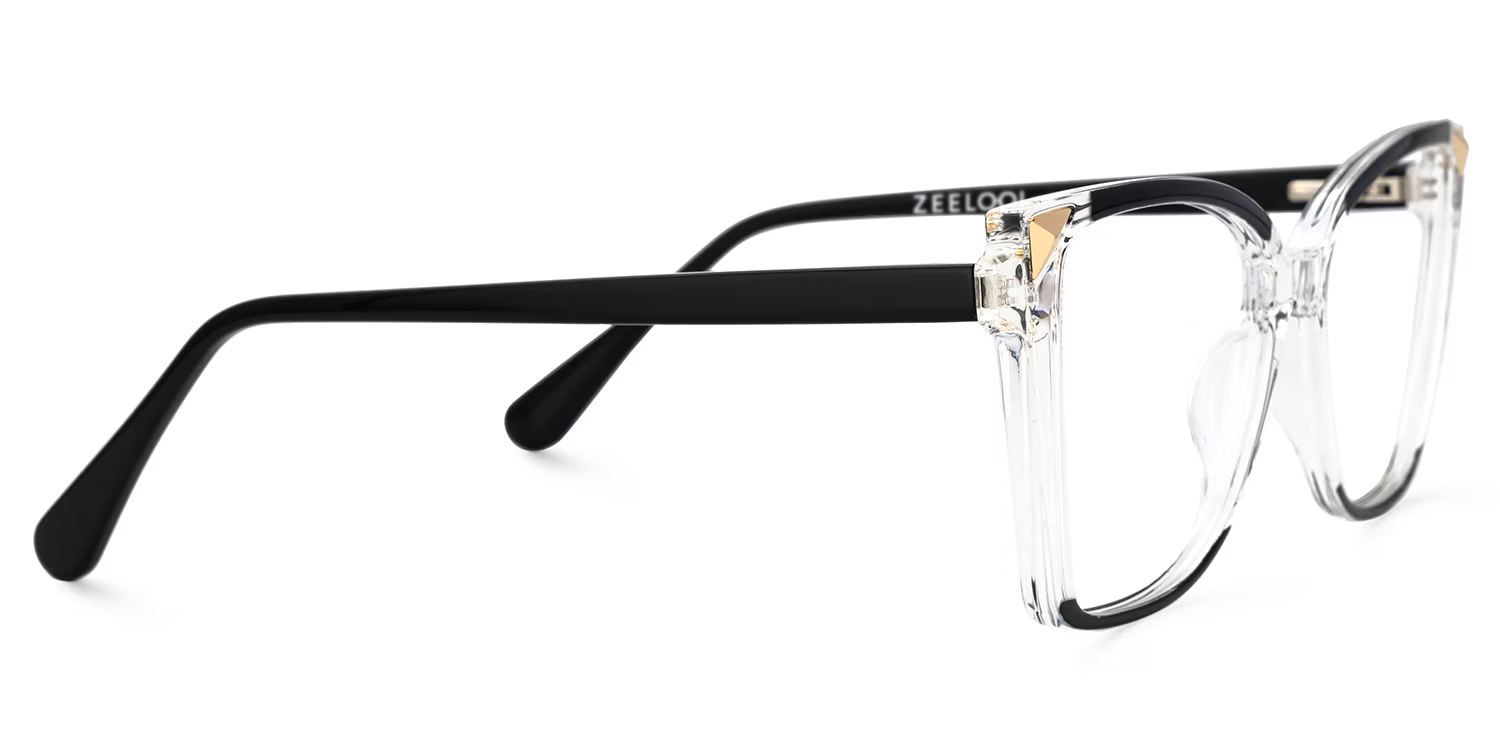 Shelia Butterfly Black Crystal Glasses3