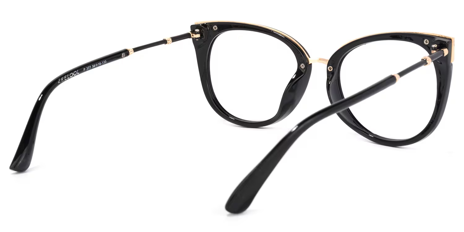 Dalton Cat Eye Black Glasses4