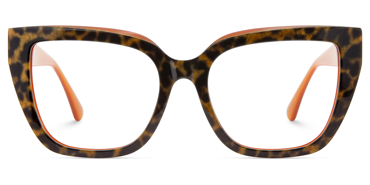 Tamarrah Cateye Leopard Glasses0