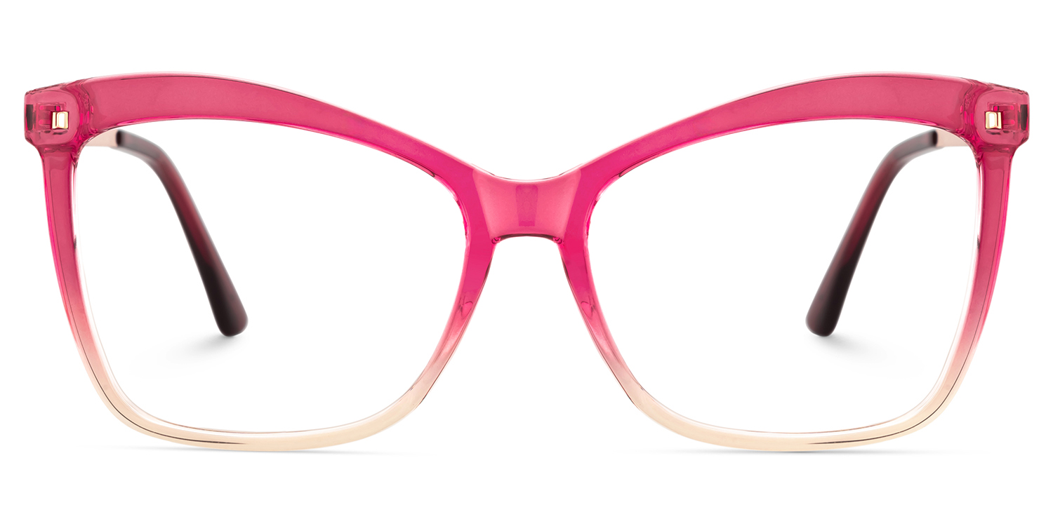 Butterfly Frame With Pink Gradient Brown for Isaebella Glasses | ZEELOOL UK1