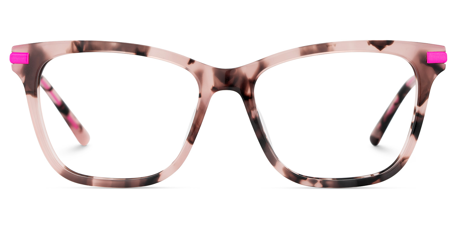 Eliot Rectangle Eyewear with Tortoise2