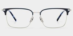 Maxwell Browline Blue Glasses0