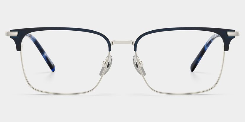 Maxwell Blue Browline Glasses